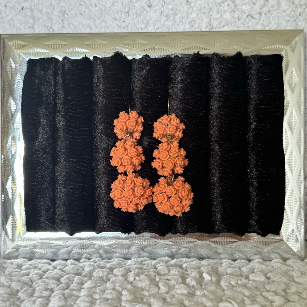 Baublebar Orange Floral Drop Earrings!
